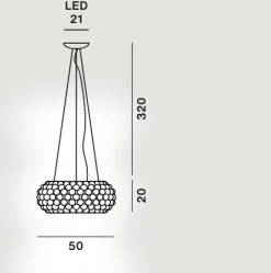 Lampada a sospensione Caboche Plus - Foscarini