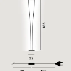 Lampada da terra Mite - Foscarini