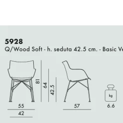 Poltroncina Q/Wood - Kartell