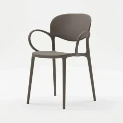 Sedia impilabile con braccioli Abby - Connubia