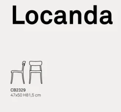 Sedia Impilabile Locanda CB2329 - Connubia