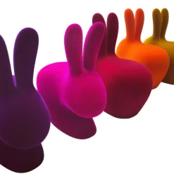 Sedia Rabbit Baby Velvet - Qeeboo