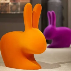 Sedia Rabbit Baby Velvet - Qeeboo