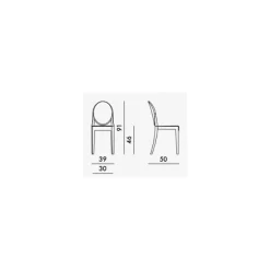 Sedia Victoria Ghost - Kartell