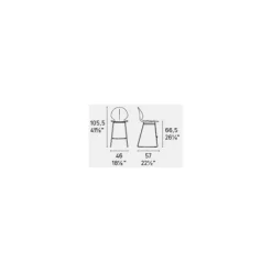 Sgabello Fisso Basil - Calligaris
