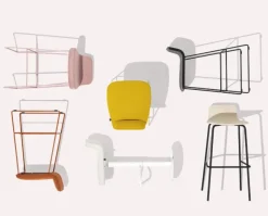 Sgabello Fisso Riley - Connubia