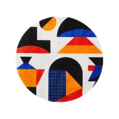 Tappeto Oggian Italian Vibes Round - Qeeboo