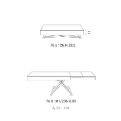 Tavolino Trasformabile Up - Easyline