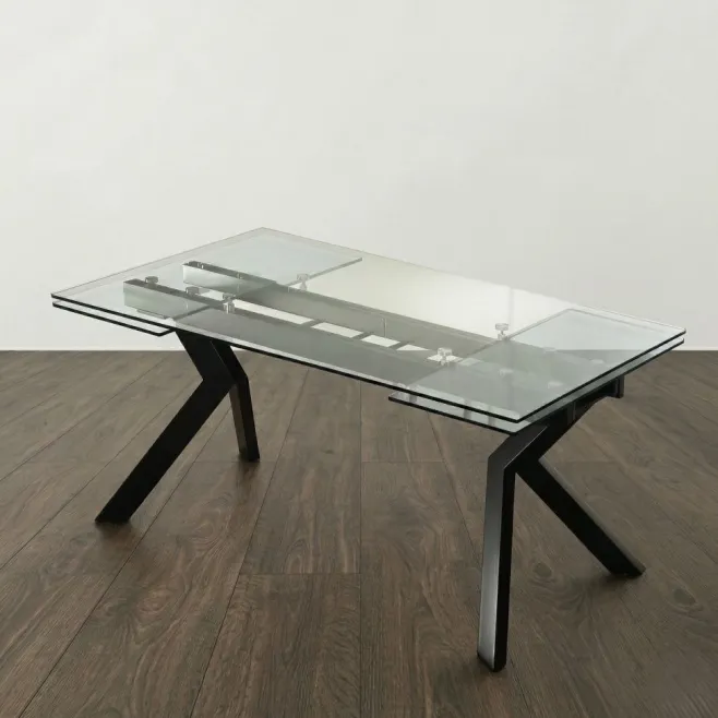 Tavolo Allungabile in cristallo Glass
