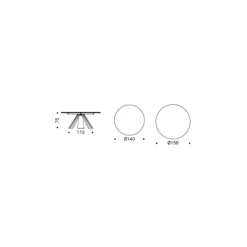Tavolo Eliot Keramik Round - Cattelan Italia
