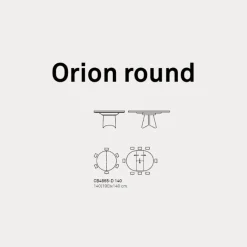 Tavolo Rotondo Orion CB4865-D 140 - Connubia